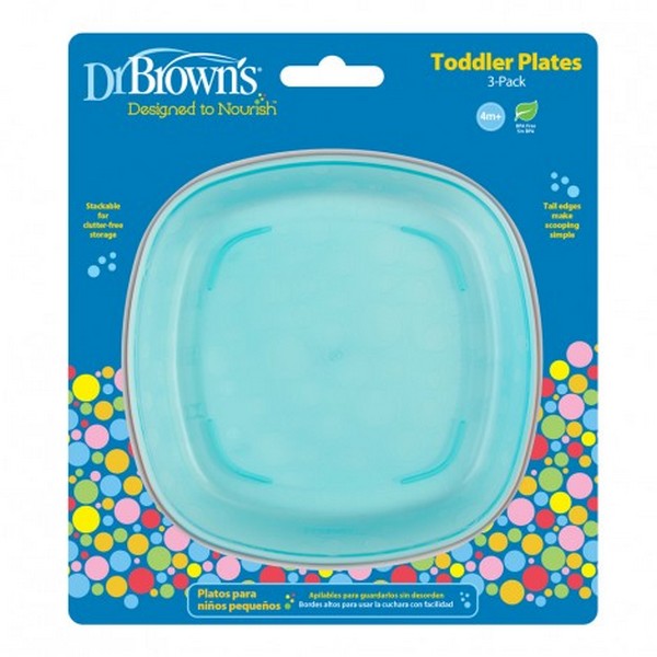 Продукт Dr.Brown's Happy Feeding - Чиния за хранене 3бр. - 0 - BG Hlapeta